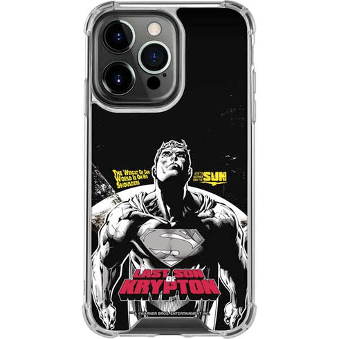 DC Comics Superman Last Son of Krypton iPhone 16 Pro Clear Case